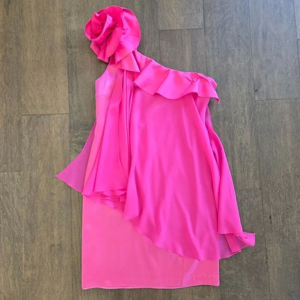 Mark Bouwer Flower PINK Dress size 10 M